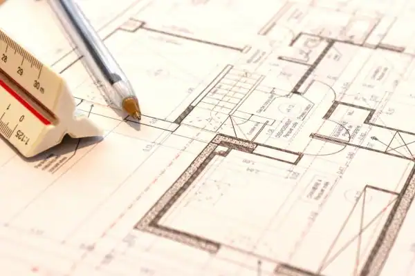 Image of architect Sandhurst drawings