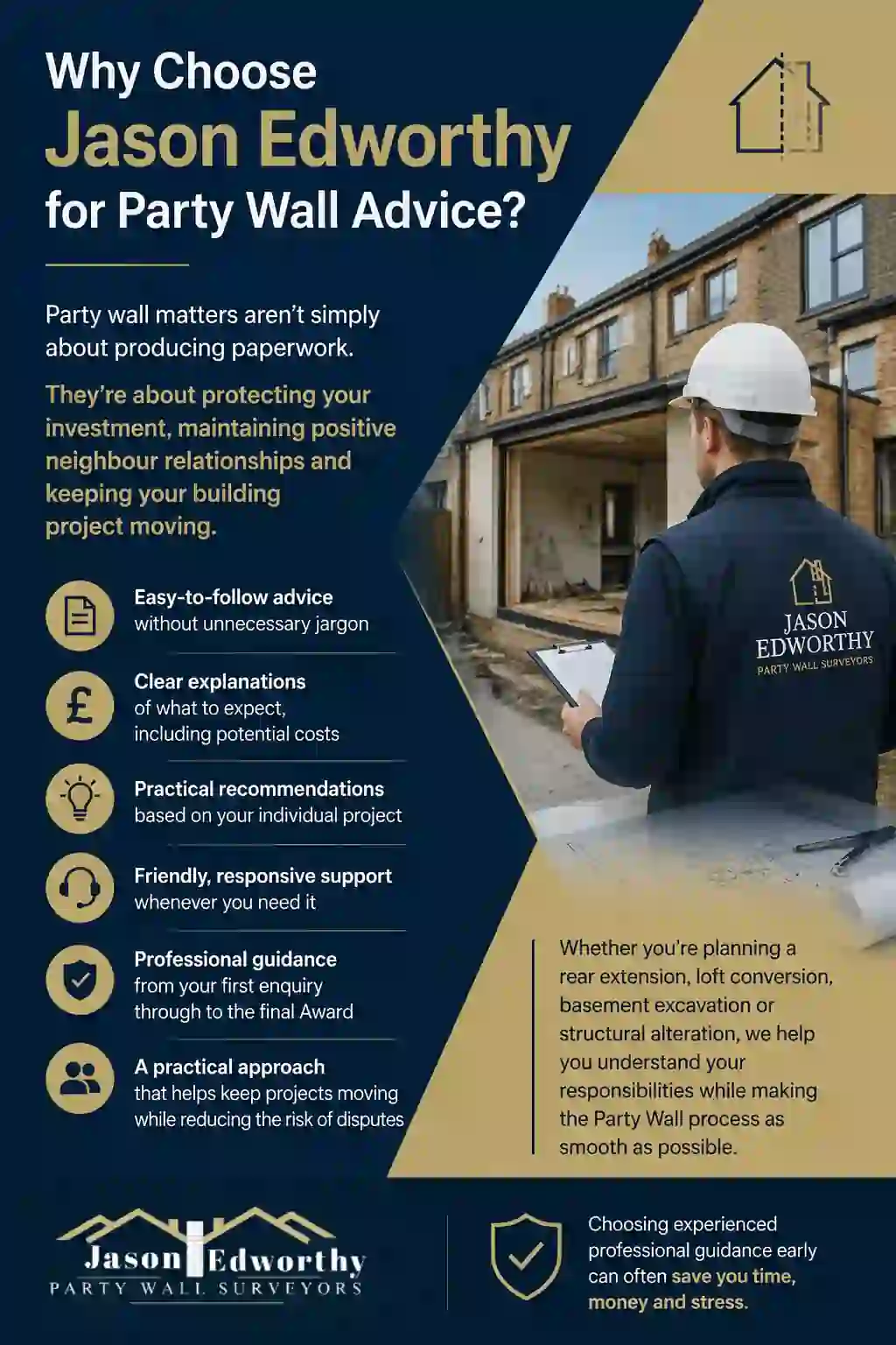 Why Choose Jason Edworthy for Party Wall Advice Sandhurst?
